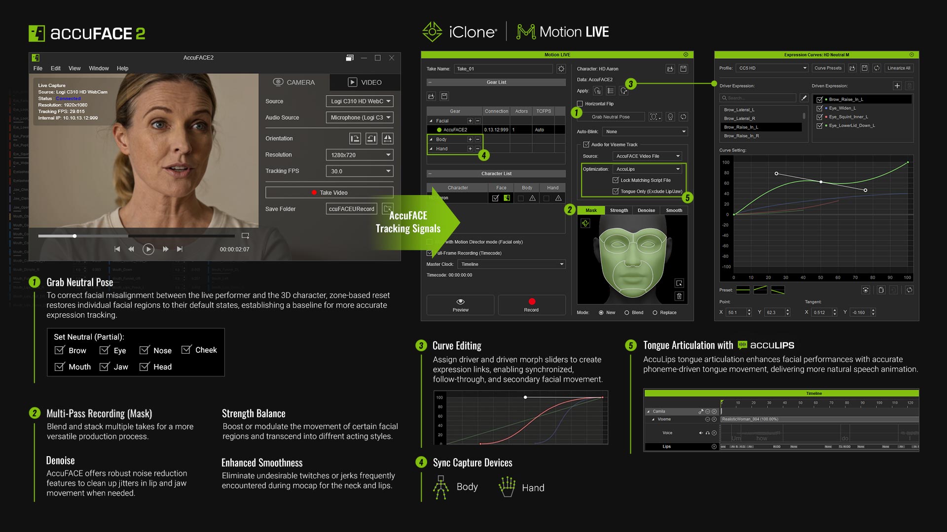 AccuFACE screenshot - Remote Collaboration